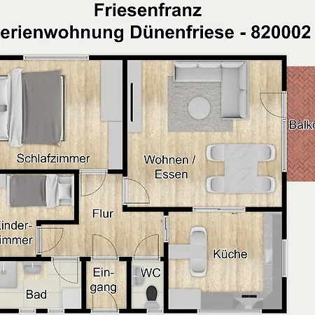 Friesenfranz Duenenfriese Apartamento